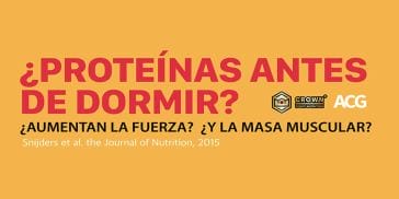 ¿PROTEÍNAS ANTES DE DORMIR?