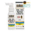 Vitamina D3 Spray 4000 UI con caja y spray visible, suplemento de alta potencia para deportistas