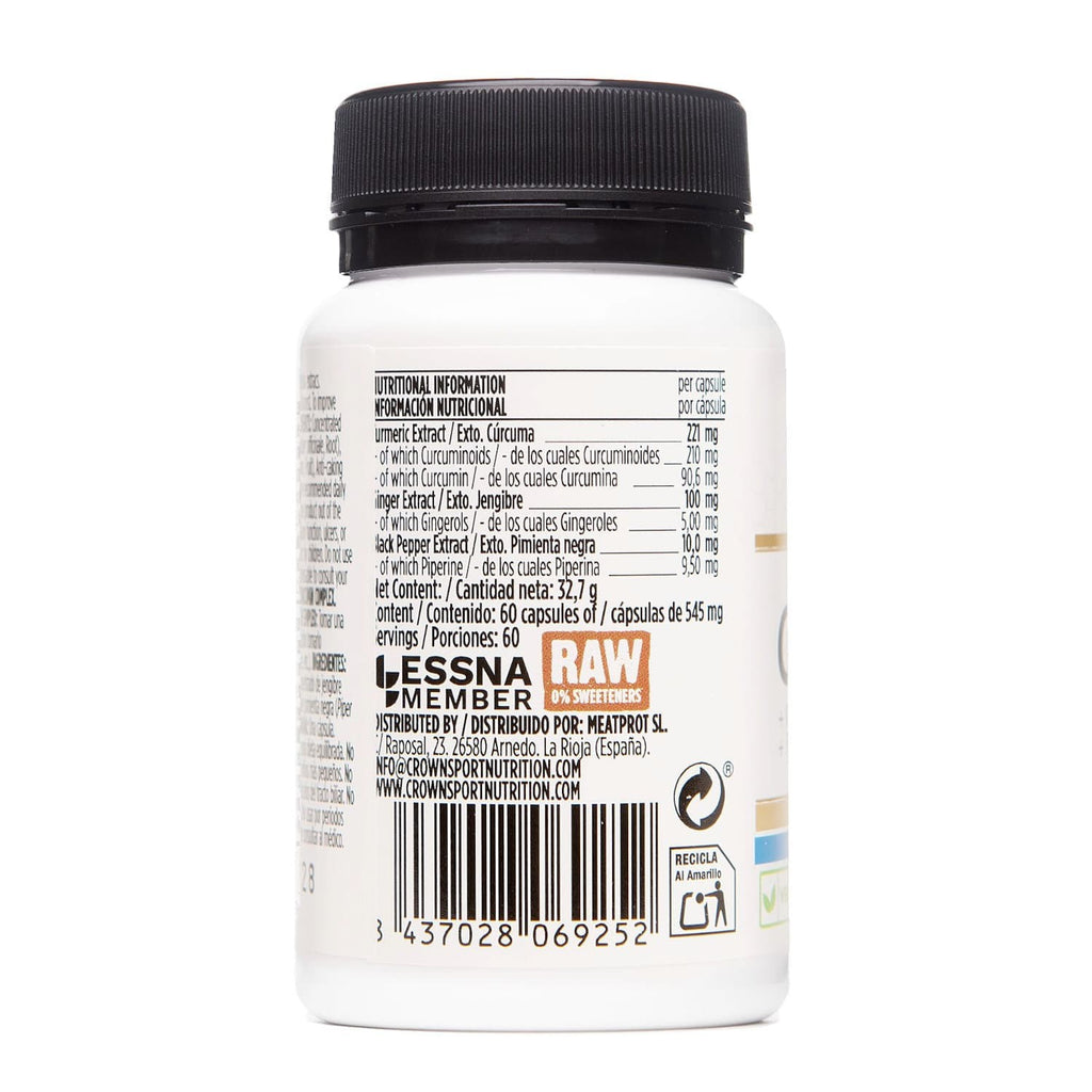 Curcumin COMPLEX etiqueta informacion nutricional