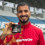 Foto de deportista con creatina